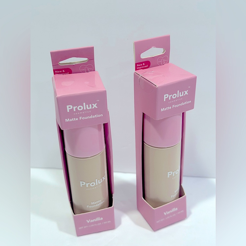 2x Prolux Cosmetics Matte Foundation in Vanilla - 1.35fl oz.
